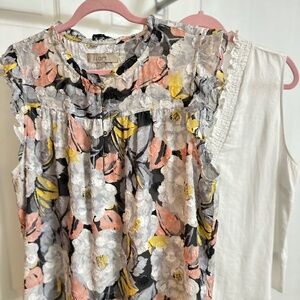Set of 2 Women’s blouses / Loft @ Ellen Tracy